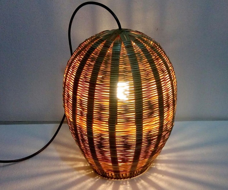 Eco Lighting Bamboo Crafted Balloon Lampshade for Home Decor